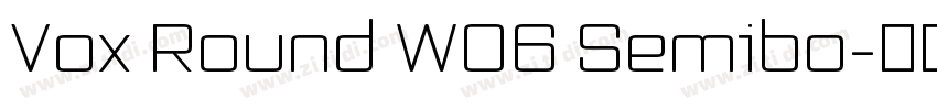 Vox Round W06 Semibo字体转换 Vox Round W06 Semibo字体转换
